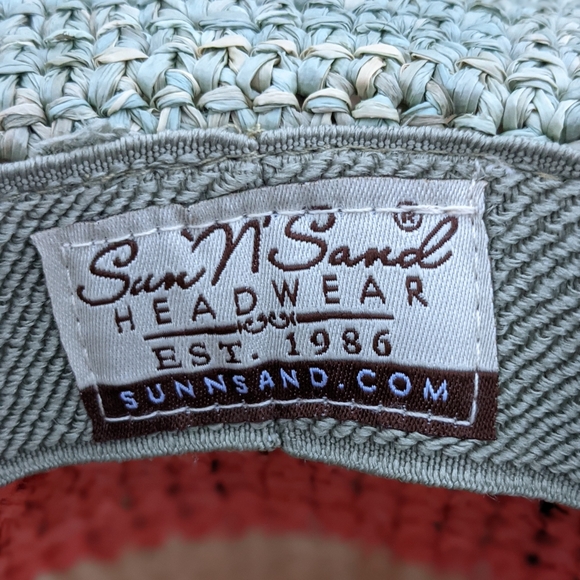 Sun N Sand woven hat tri-color - Picture 6 of 11